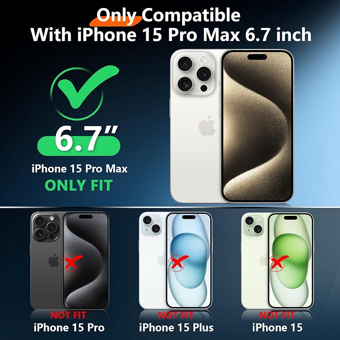 2025 New for iPhone 15 Pro Max Case Waterproof, Phone Case for iPhone 15 Pro - Image 9