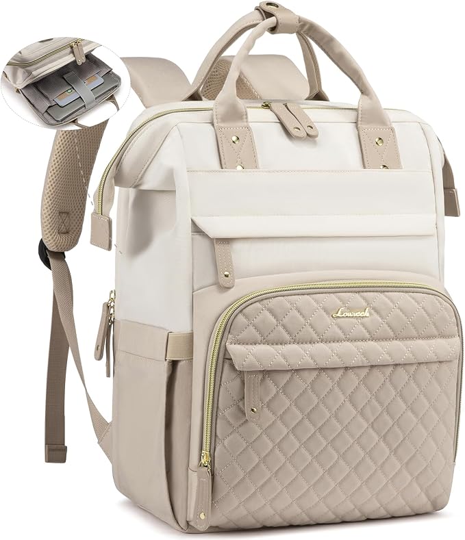 LOVEVOOK Laptop Backpack for Women, 15.6'' Waterproof Nurse Bag Teacher Work by LOVEVOOK