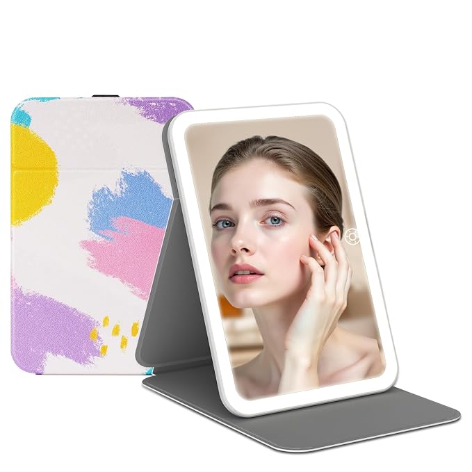 Rechargeable Travel Lighted Makeup Vanity Mirror by FUNTOUCH