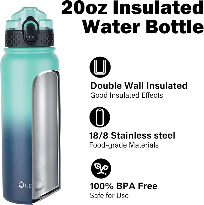 Oldley Insulated Water Bottle 20oz - Image 4