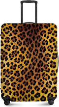 ANNA QUEEN Vintage Leopard Pattern Travel Luggage Cover -Stretchable Airplane by ANNAQUEEN