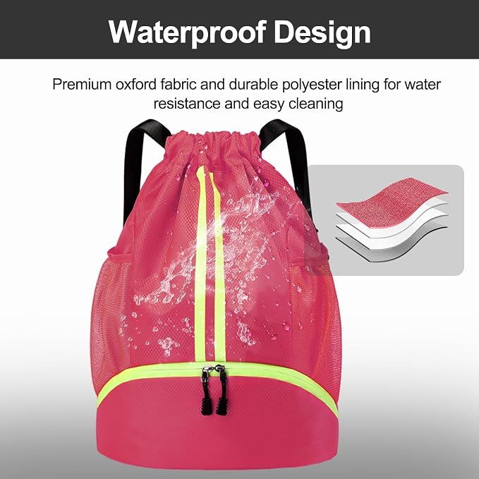 Hoedia Sports Drawstring Backpack - Image 3