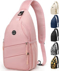 Pritent Crossbody Bags for Women Men Trendy Sling Bag Backpack Casual Chest Bag by Pritent