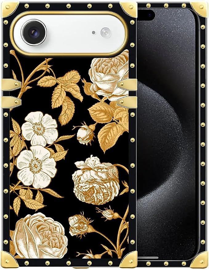 for iPhone 17 Air Case Luxury Golden Decoration by Unknown