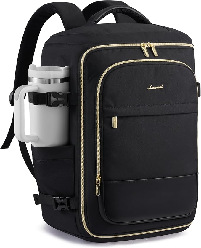 LOVEVOOK 40L Travel Backpack Carry on Flight Approved, Personal Item Bag by LOVEVOOK