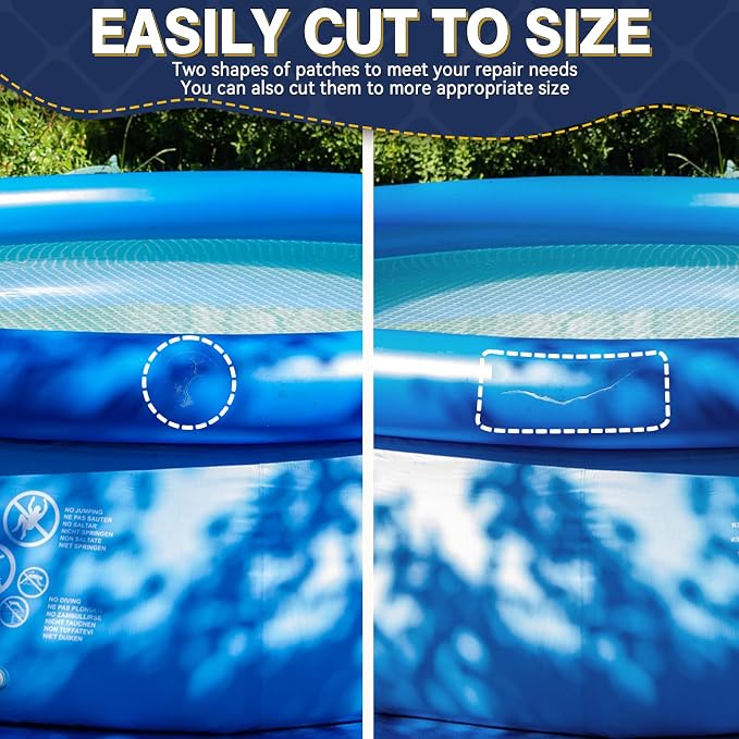 Tiepetly Vinyl Repair Kit Transparent, Air Mattress Patch Kit Heavy Duty - Image 5