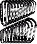 20pcs 2.7" Carabiner Clip Durable Carabeaner Hooks Small Carabiner D Clip by STURME