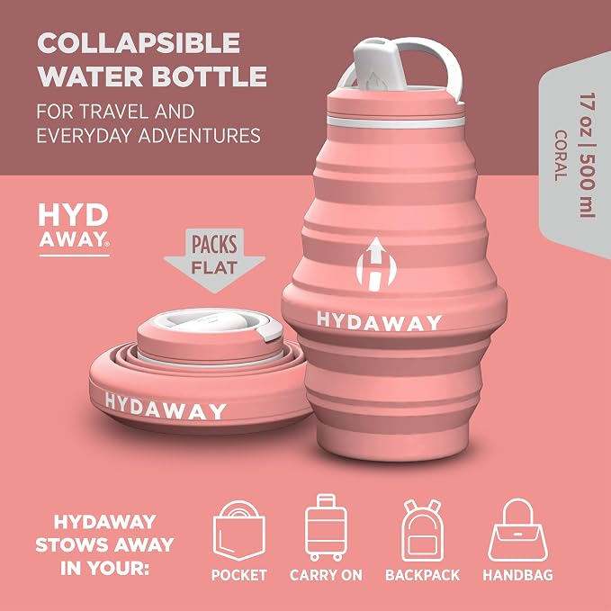 HYDAWAY 17oz Collapsible Water Bottle - Image 2