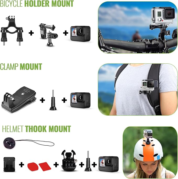 DigiNerds 50-in-1 Action Camera Accessories Kit - Image 6