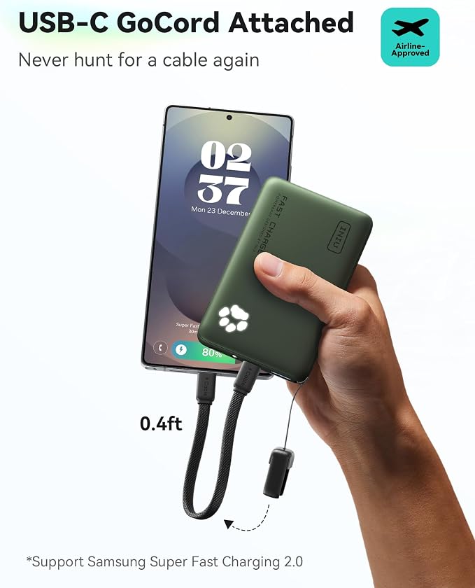 INIU Portable Charger, Ultra Slim 10000mAh 45W PD Power Bank, Fast Charging - Image 4