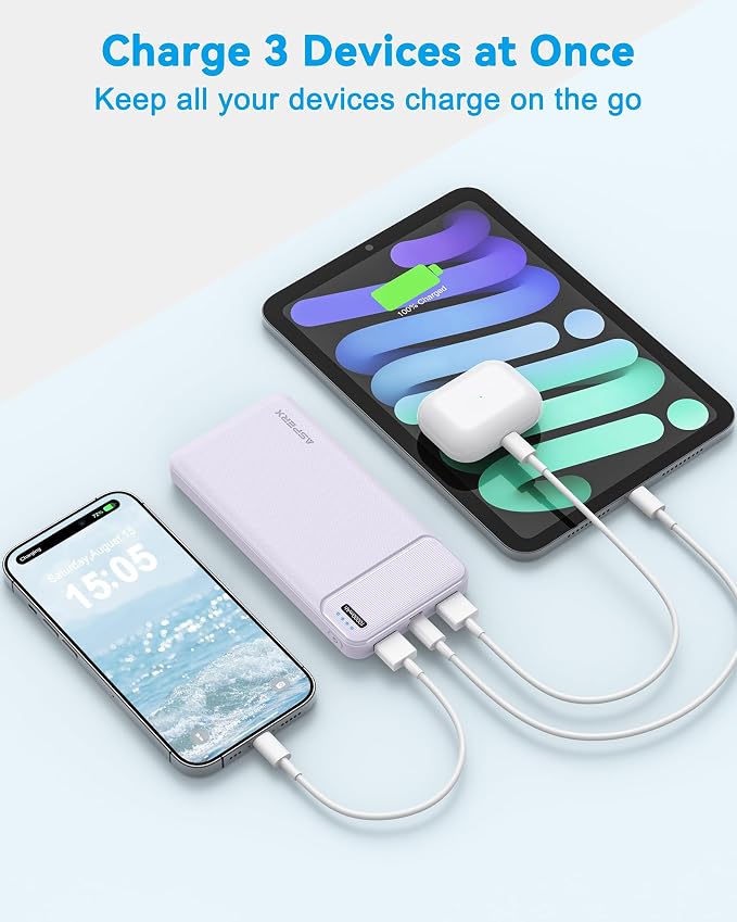 AsperX 2-Pack 10000mAh USB C Output Portable Charger Power Bank Fast Charging - Image 4