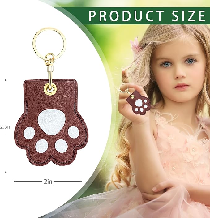 Leather Keychain Case Holder Compatible - Image 2