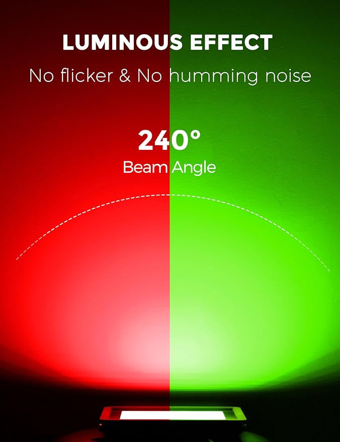L LOHAS LED Red and Green Christmas Flood Light Outdoor,    - Image 6