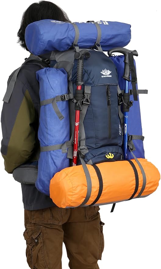WoneNice 50L Waterproof Hiking Backpack - Image 5