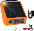 20miles Solar-Powered Electric Fence Charger, Adjustable Output by LEOMAUNYX