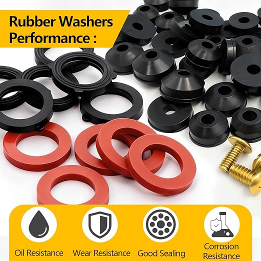 160 Pieces Hose Bib Washer & Faucet Washers Assorted Kit - Image 4
