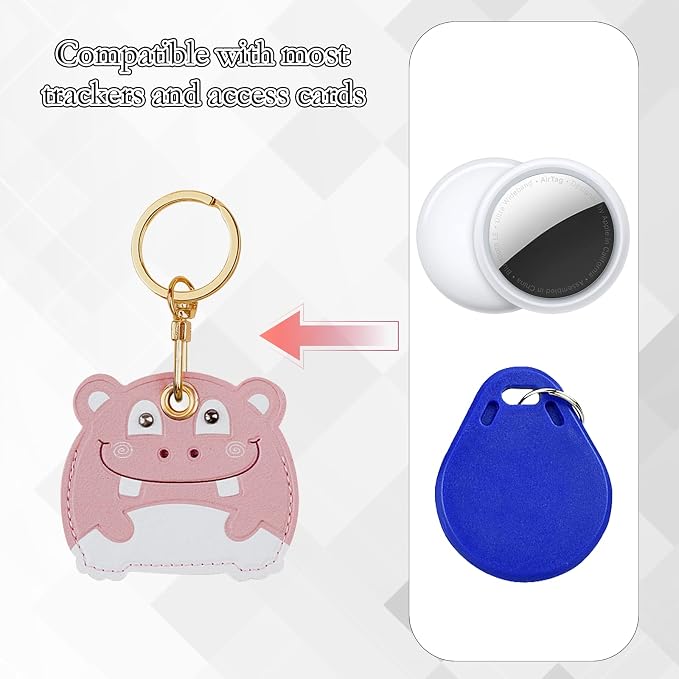 Leather Keychain Case Holder Compatible - Image 4