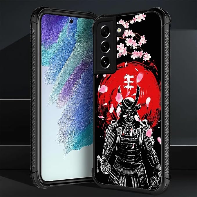 for Samsung Galaxy S21 Plus Case, Sakura Japanese Samurai Pattern Graphic - Image 3