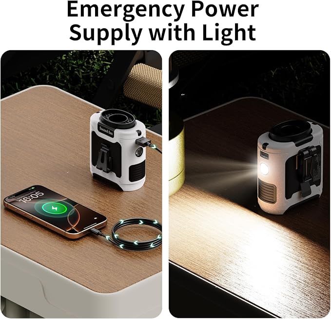 Socool 10000mAh Portable Waist Fan Clip on Wearable Belt Personal Fan - Image 5
