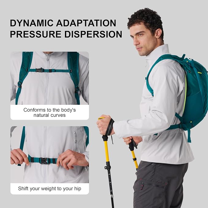 N NEVO RHINO Small Hiking & Trekking Backpack, 10L Lightweight Travel Backpack - Image 5