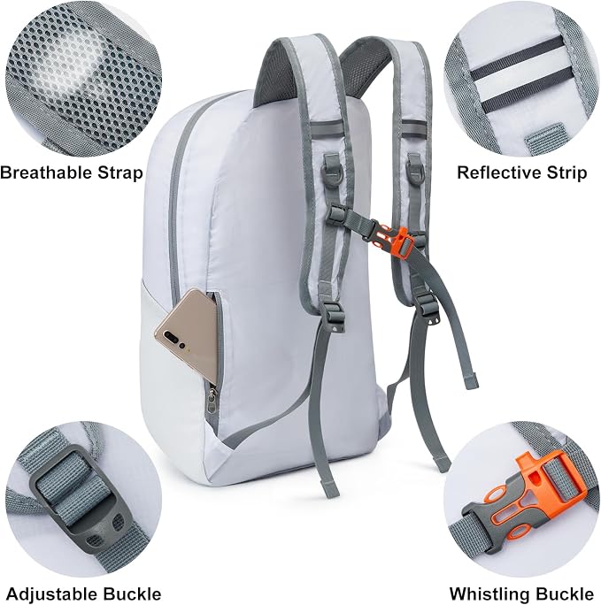 G4Free 24L Lightweight Packable Hiking Backpack Small Sport Travel Daypack - Image 6