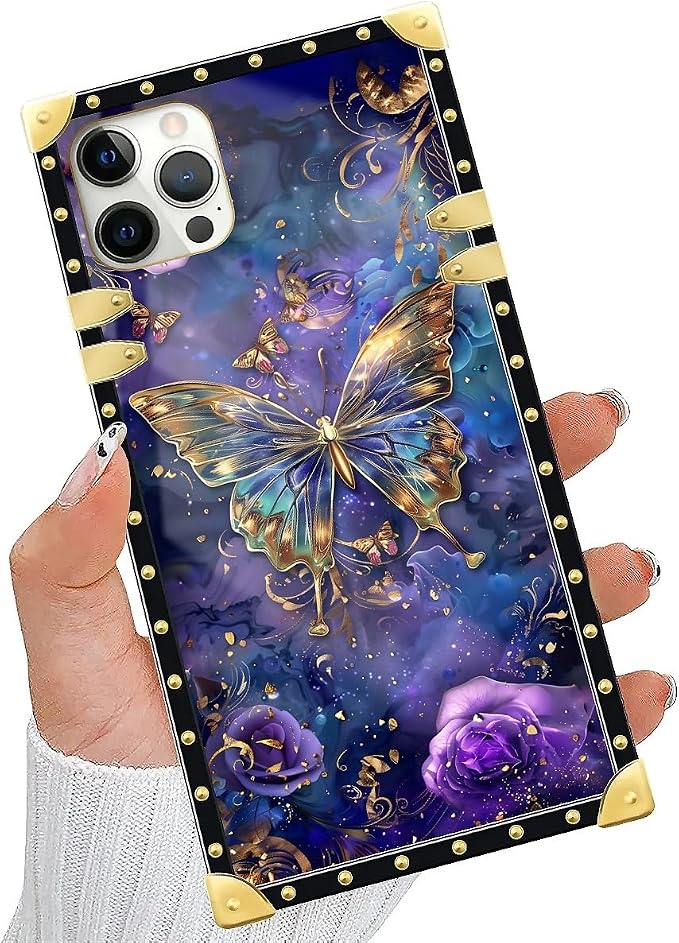 Compatible with iPhone 11 Pro Max Case, Glistening Golden Butterfly Vibrant - Image 5