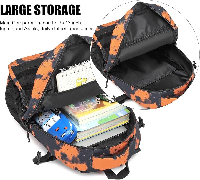 Kids Tactical Backpack Army Molle Bookbag Military Boys Backpack - Image 4