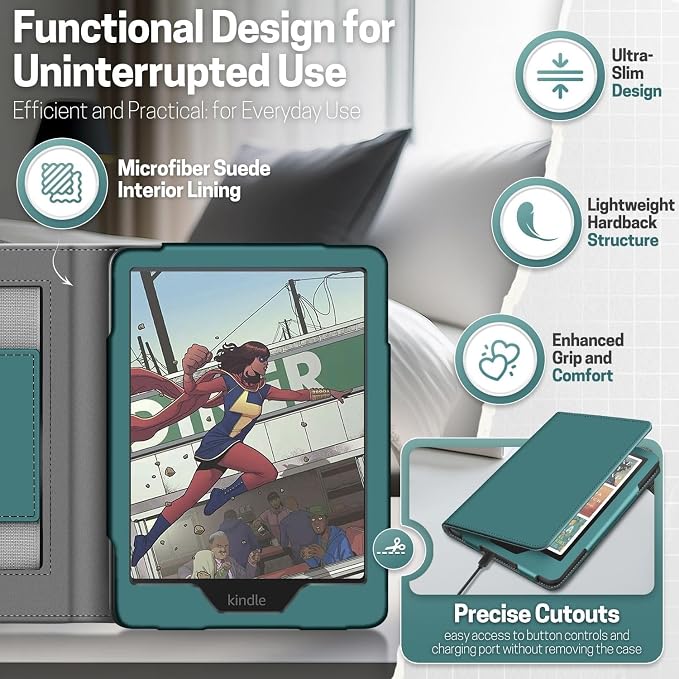 TNP Stand Case for Kindle Paperwhite 12th Generation 2024 / Kindle Colorsoft - Image 9