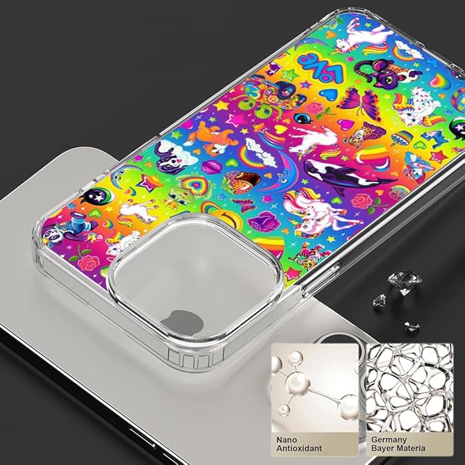 Phone Case Pattern Pc Vomit Bumper Lisa Scratch Frank Cute Rainbow TPU Y2k - Image 3