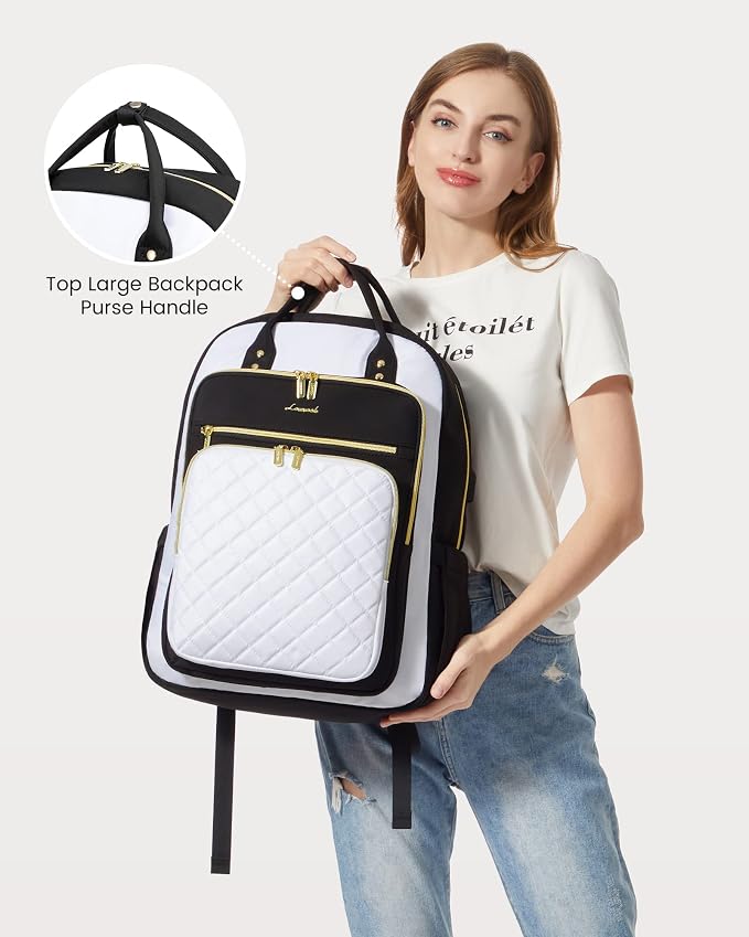 LOVEVOOK Laptop Backpack for Women, Fashion Backpack Purse for Travel - Image 7