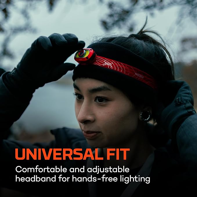 NEBO MYCRO 550+ Rechargeable Headlamp | 550 Lumens, 7 Light Modes, Water - Image 2