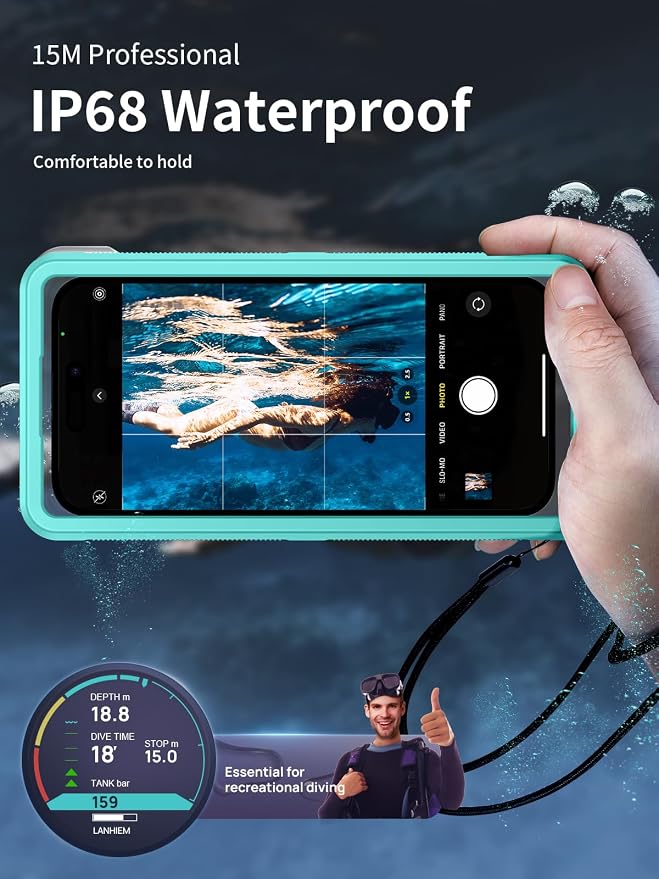 Lanhiem Snorkeling Underwater Phone Case - Image 2