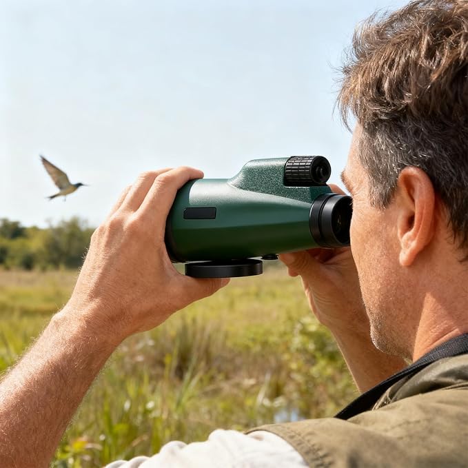 12x50 Monocular Telescope with Smartphone Adapter and Tripod, High-Power - Image 6