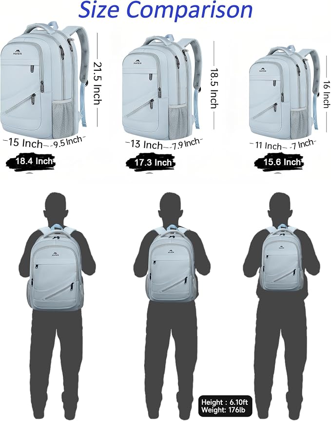 MATEIN Laptop Backpack 17 Inch, Womens Large Work Commute Backpack - Image 8