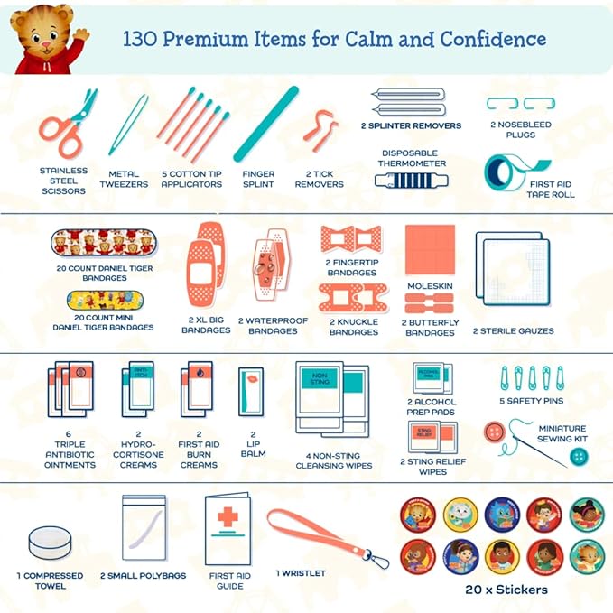 KeepGoing Daniel Tiger’s Travel First Aid Kit - Image 5