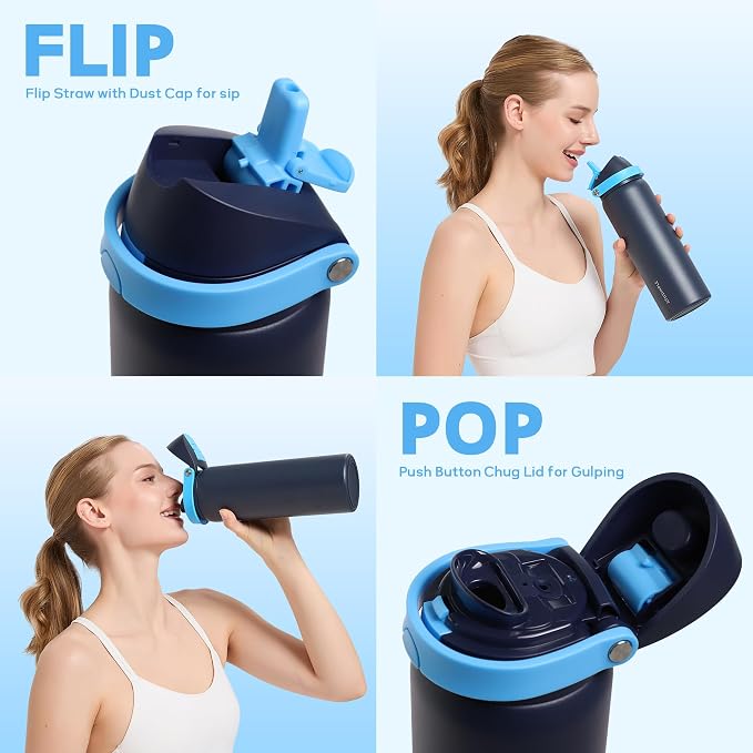 24 oz Stainless Steel Water Bottle - Image 2