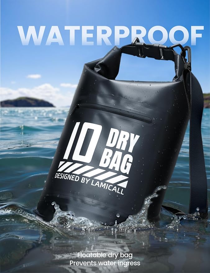 Lamicall Dry Bag Waterproof Backpack - 5L/10L/20L/30L/40L Large Water Proof Bag - Image 3