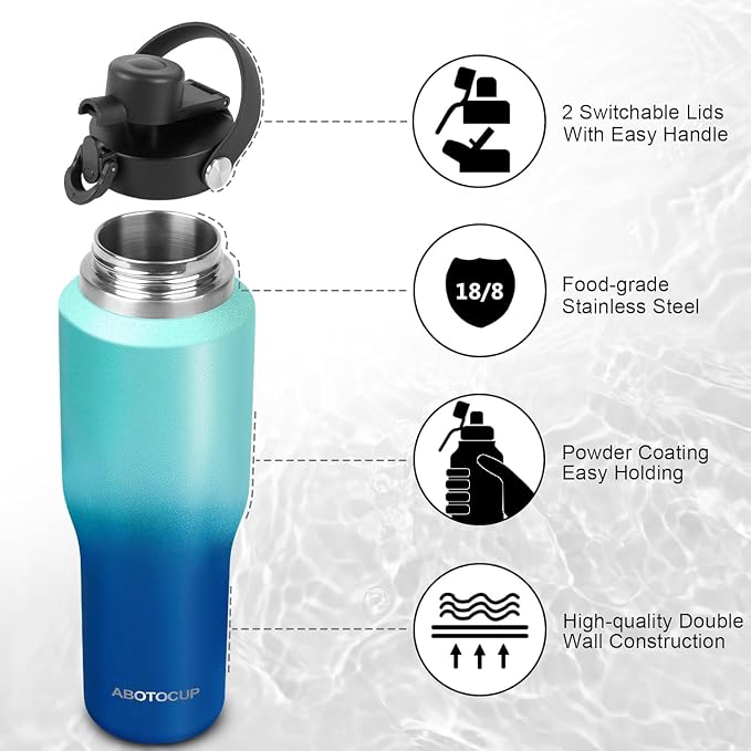 Insulated Water Bottle 40oz - Image 4