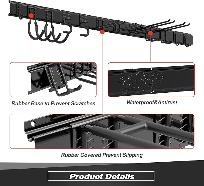 Sttoraboks Garage Tool Storage Rack, Heavy Duty Garage Storage Organizer Rack - Image 4