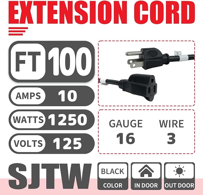 EP 100 Ft Outdoor Extension Cord - Image 2