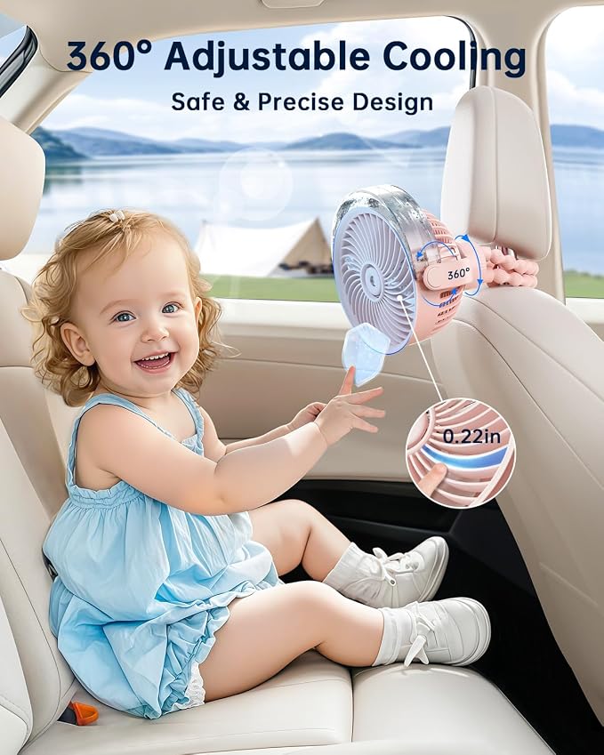 SWEETFULL Misting Stroller Fan – Portable Baby Fan - Image 6
