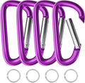 sprookber 4" & 5" Extra Large Aluminum Carabiner D Ring, Caribeener Clips by Sprookber