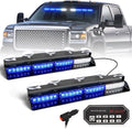 HLauto 604N Emergency Dash Strobe Lights: 2x16.8 inch Blue Security Light by HLauto