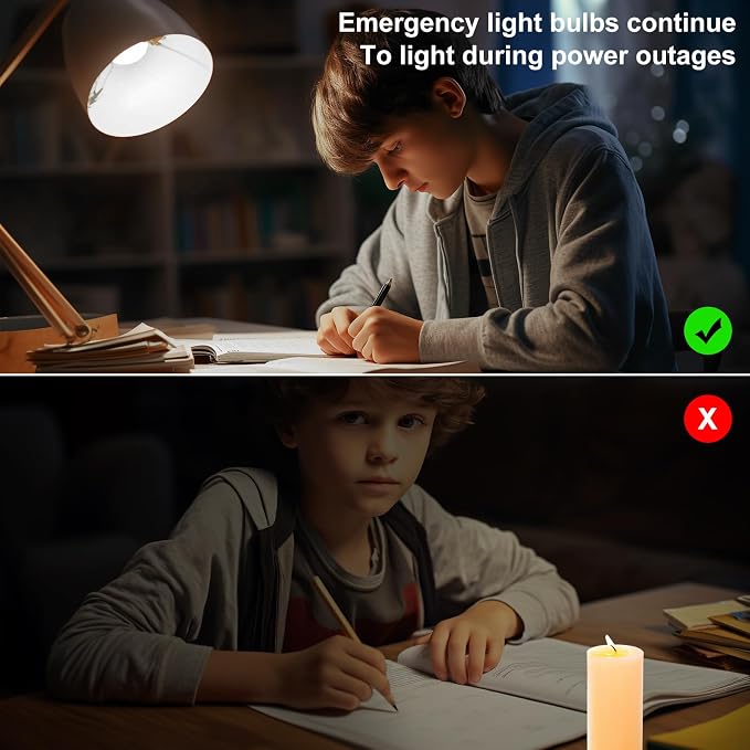 Ostwiki Rechargeable Light Bulbs, 1200mAh Led Battery Backup Bulb - Image 7