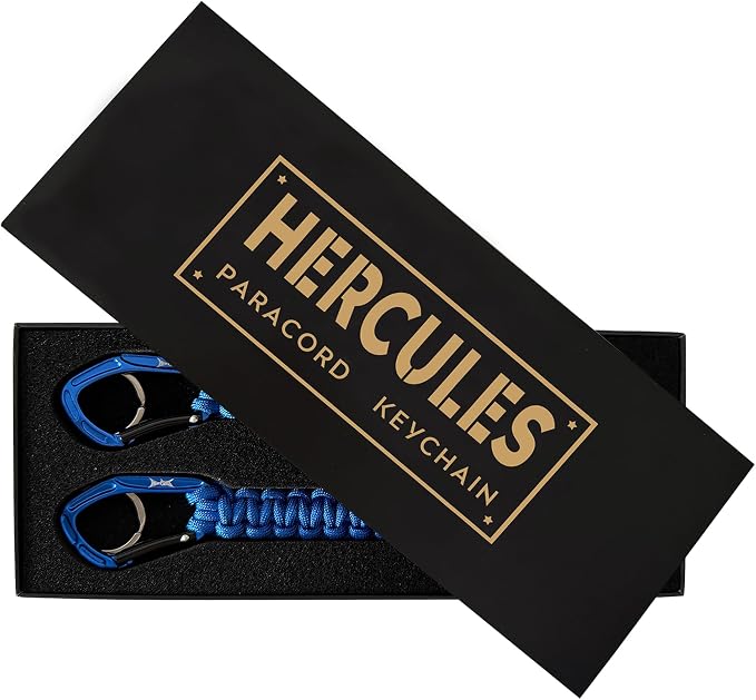 HERCULES Paracord Keychain Set – 2 Pack Lanyard Rope by HERCULES