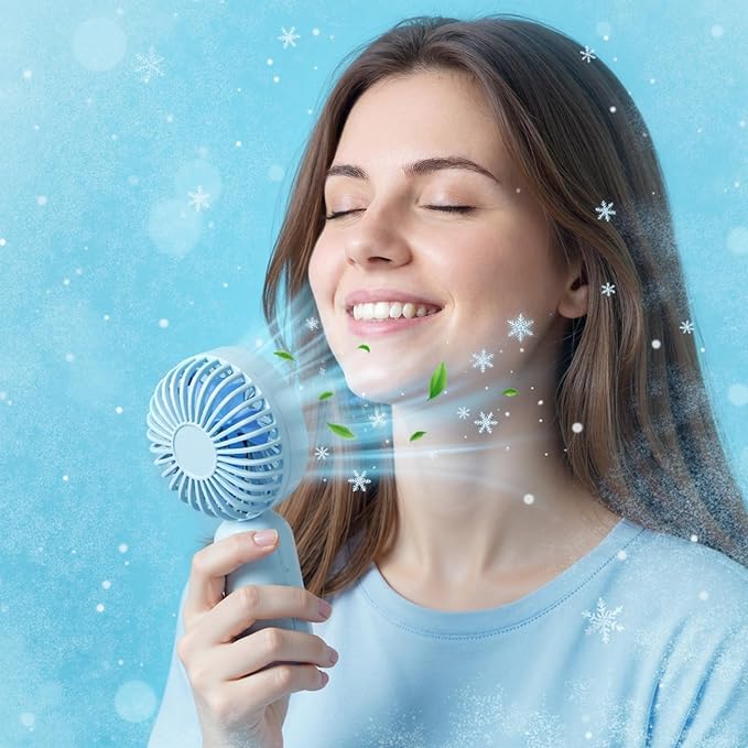 Rossesay 96 Pcs Mini Portable Fan Bulk Cute Handheld Lightweight Small Little - Image 4