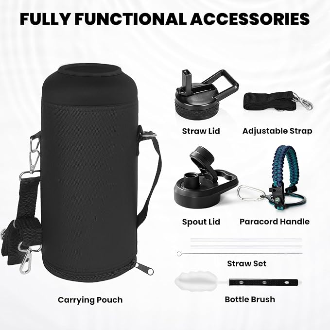 RAYMYLO Insulated Water Bottle 87 oz, Triple Wall Vacuum Stainless Steel - Image 6