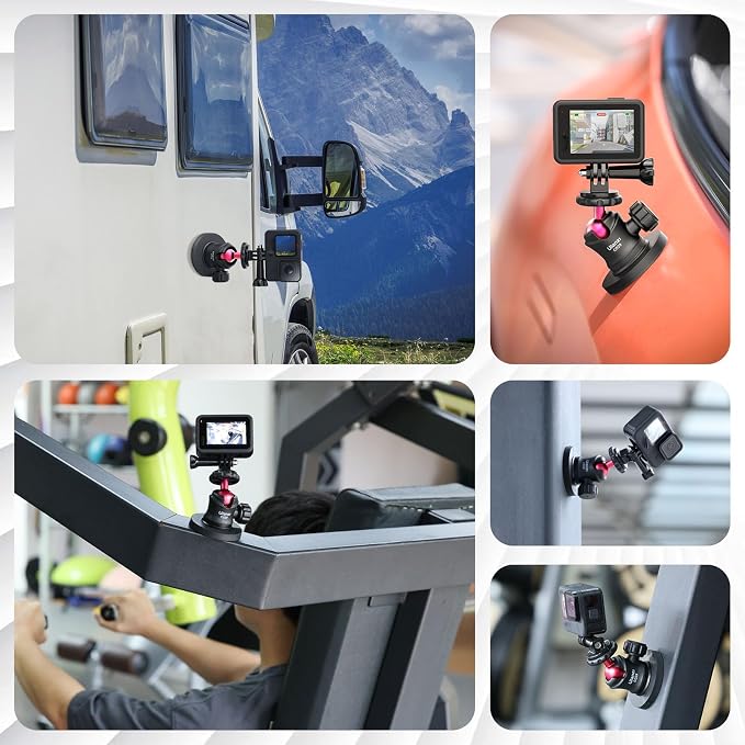 ULANZI Magnetic Camera Mount for Action Camera, Strong Magnetic Mount - Image 5