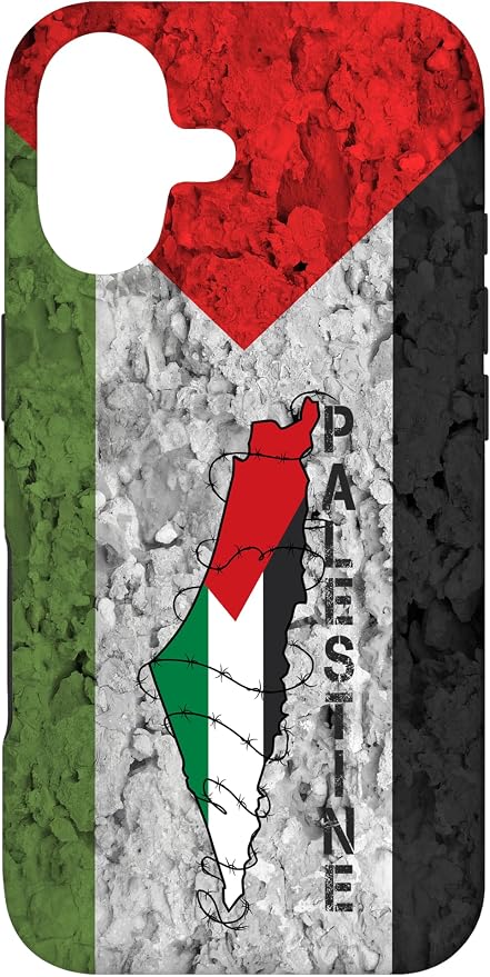 Kufiya Palestine Keffiyeh Flag, Palestinian Map Pattern Case by Unknown