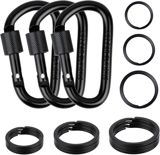 Cridoz Locking Carabiner D Ring Clips by cridoz